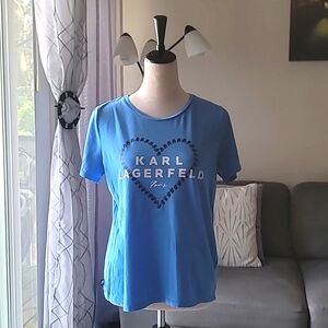Blue Karl Lagerfeld shirt size Medium